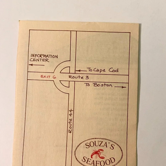 Vintage Souzas Seafood on the Wharf Restaurant Menu Brochure  Pamphlet - Picture 5 of 14